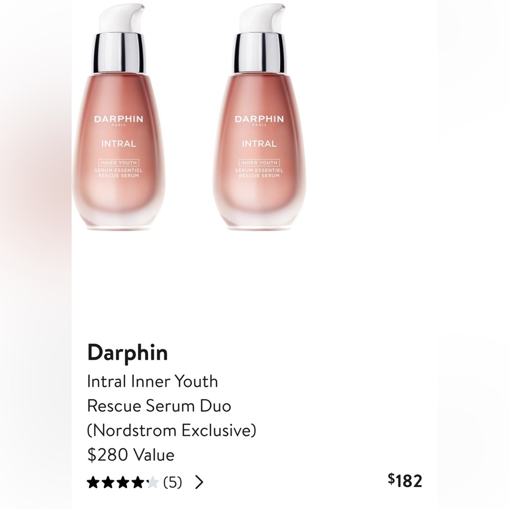 Darphin Paris intral inner youth rescue serum duo. Bought at Nordstrom for $182